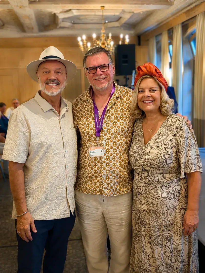 Hauke Peters mit Dr. Bradley Nelson und Jean Nelson
